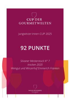 Jungwinzercup Meisterstück No 7